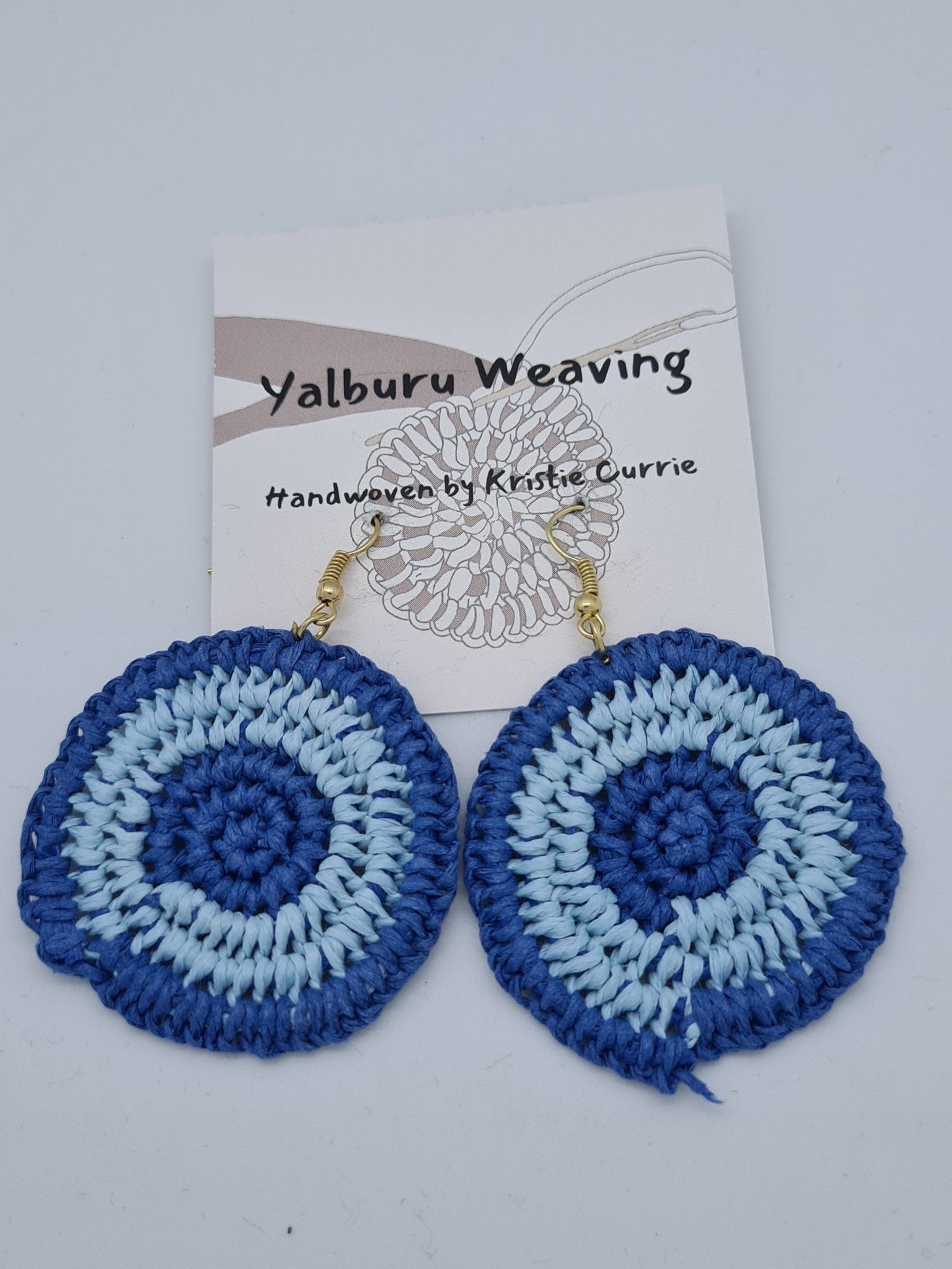 Woven earrings on sale