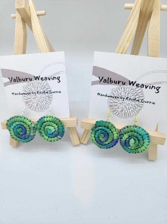 Green Multicolour  Earrings - Mini