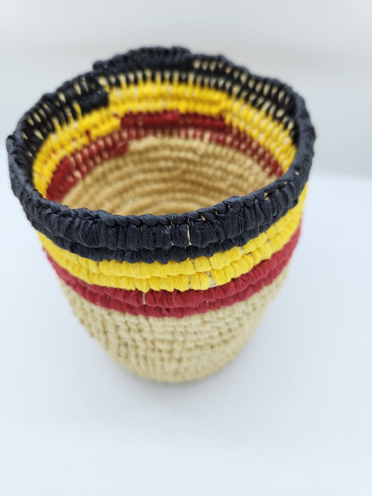 Aboriginal Colours Tall Basket - Yalburu Weaving