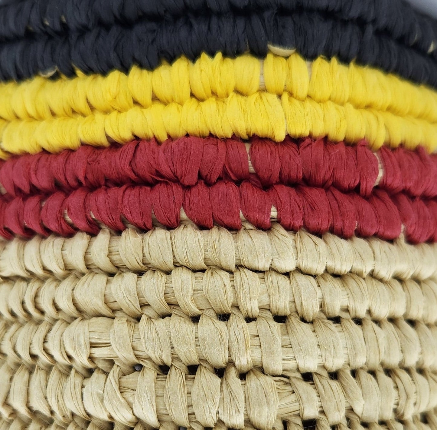 Aboriginal Colours Tall Basket - Yalburu Weaving