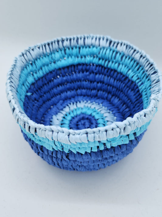 Blue Medium Basket - Yalburu Weaving