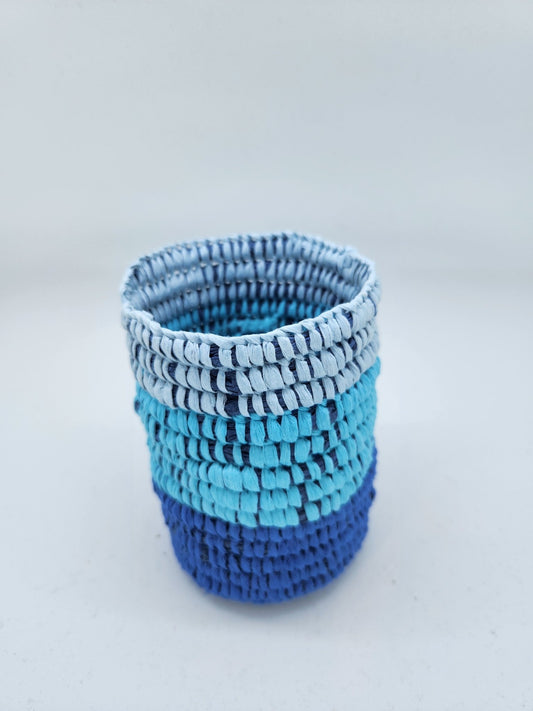 Blue Pen Holder Basket - Yalburu Weaving