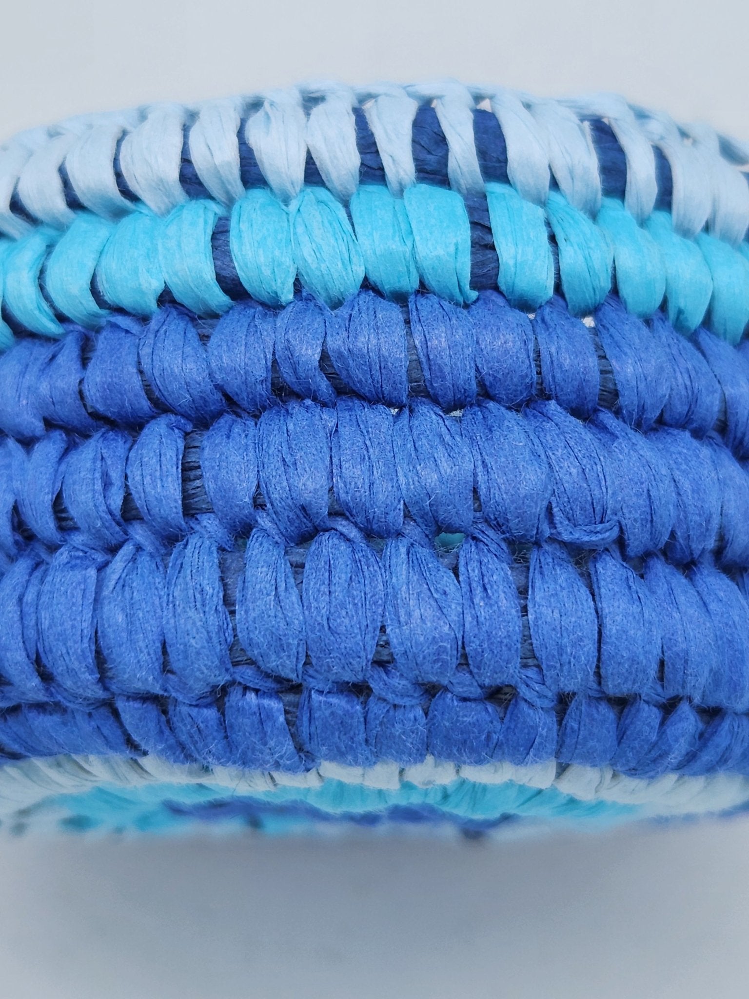 Blue Small Trinket Basket - Yalburu Weaving